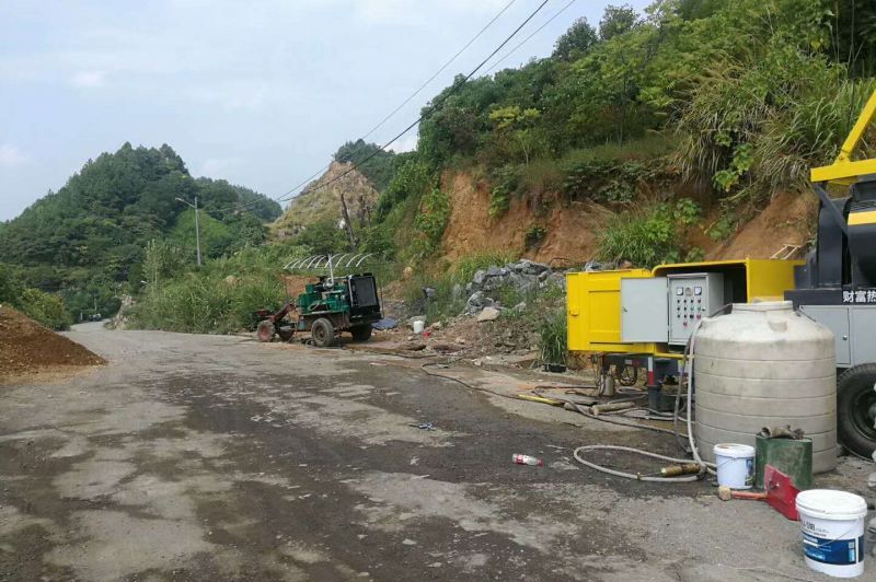 滚筒式搅拌拖泵，24小时江门新台隧道施工纪实